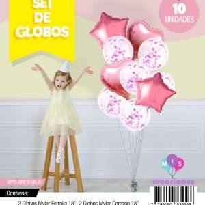 Bouquet de globos FOIL + confetti